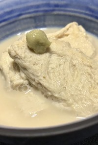 冷凍豆腐で美味しい湯葉擬き