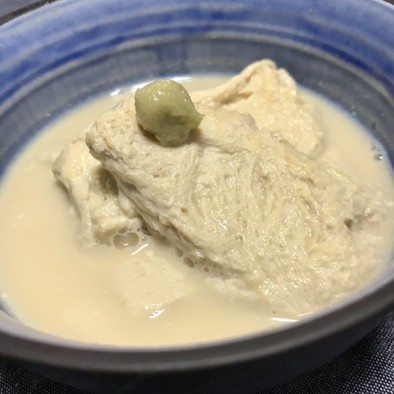 冷凍豆腐で美味しい湯葉擬きの写真