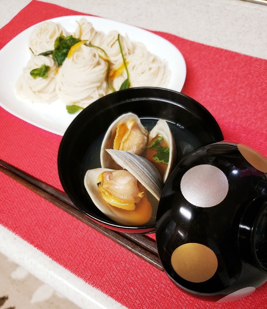 ホンビノス素麺の画像
