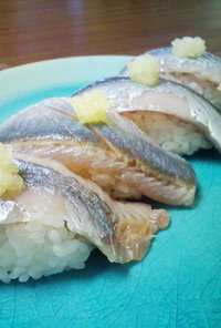 秋刀魚の握り寿司