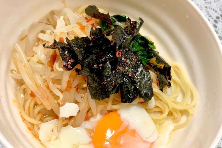 ダイエット 5分で韓国風ビビン麺 レシピ 作り方 By ももちゃん クックパッド