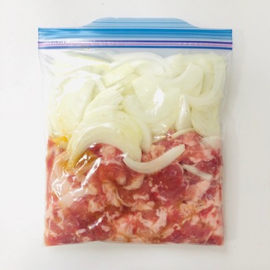 【下味冷凍】豚肉のはちみつ味噌炒めの写真