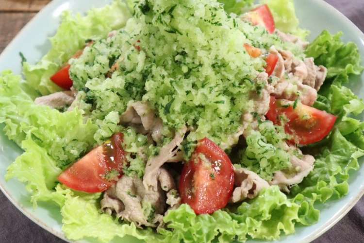 冷凍きゅうりのすりおろし豚しゃぶサラダ レシピ 作り方 By Sachi5 クックパッド