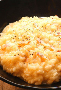 レンジで簡単！生米から作るチーズリゾット