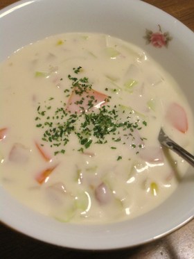 簡単♪野菜たっぷりチャウダー