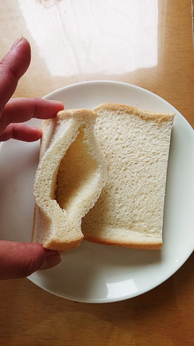 3歳でも食べやすい食パンの写真