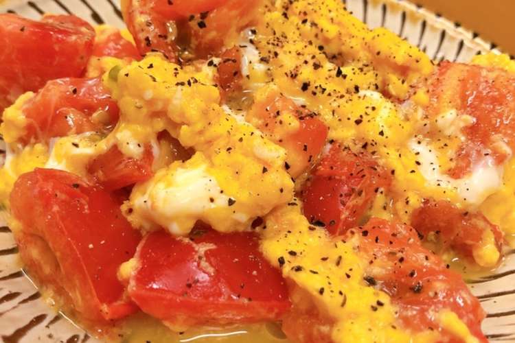 トマトの卵炒め 手軽にもう一品 レシピ 作り方 By Ayapanda7 クックパッド 簡単おいしいみんなのレシピが355万品