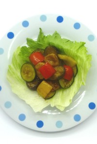 生麩レシピ　なま麸と夏野菜炒め