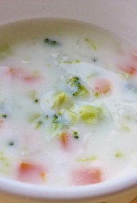 【離乳食】野菜ミルクスープ