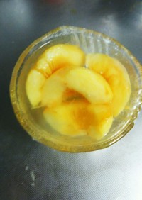 桃のシロップ酢漬け