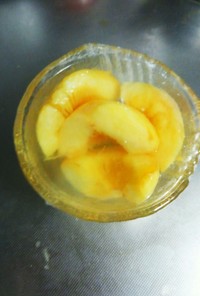 桃のシロップ酢漬け
