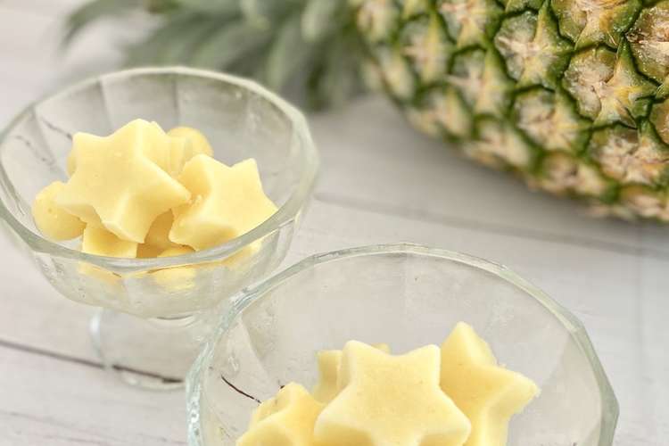 ドールホイップ風 生パイナップルのアイス レシピ 作り方 By Tressugar クックパッド