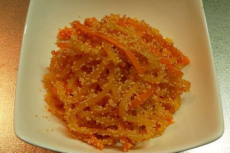 しらたきとにんじんの明太子炒め レシピ 作り方 By 博多の呑兵衛 クックパッド 簡単おいしいみんなのレシピが353万品