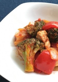 ベジ♪野菜と鶏肉のトマトソース煮