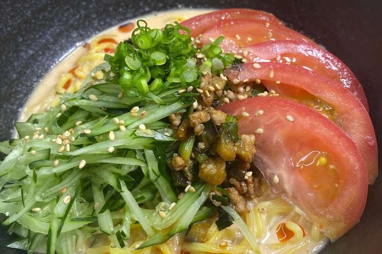 ７ 夏野菜の冷やし担々麺 レシピ 作り方 By いくちゃんねる福岡市 クックパッド
