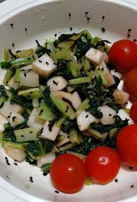 かぶとターサイ塩昆布ナムル(簡単)小松菜