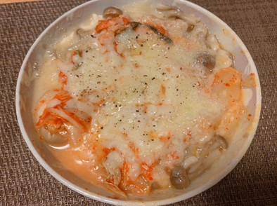キムチツナチーズグラタンの写真