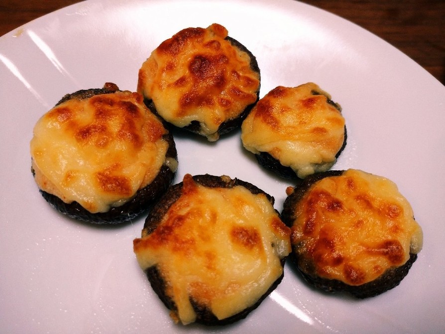 椎茸の明太マヨ♪チーズ焼きの画像