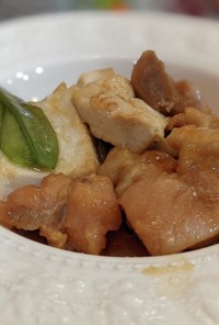 鶏肉と豆腐の甘辛煮