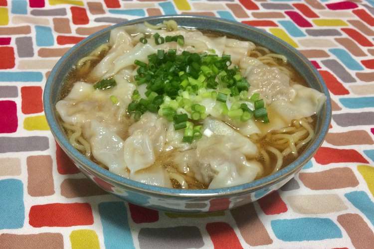 超簡単 下町風 中華なワンタン麺 レシピ 作り方 By 椎名司 クックパッド 簡単おいしいみんなのレシピが379万品