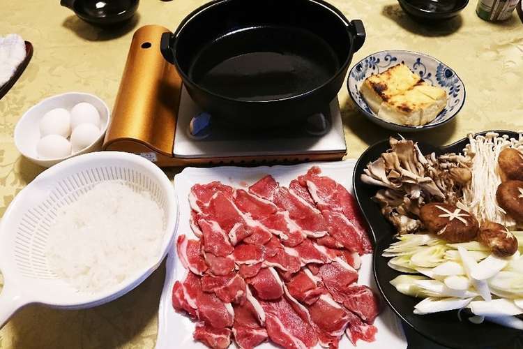 しし肉 猪肉 ですき焼き レシピ 作り方 By ぽんこ クックパッド 簡単おいしいみんなのレシピが375万品