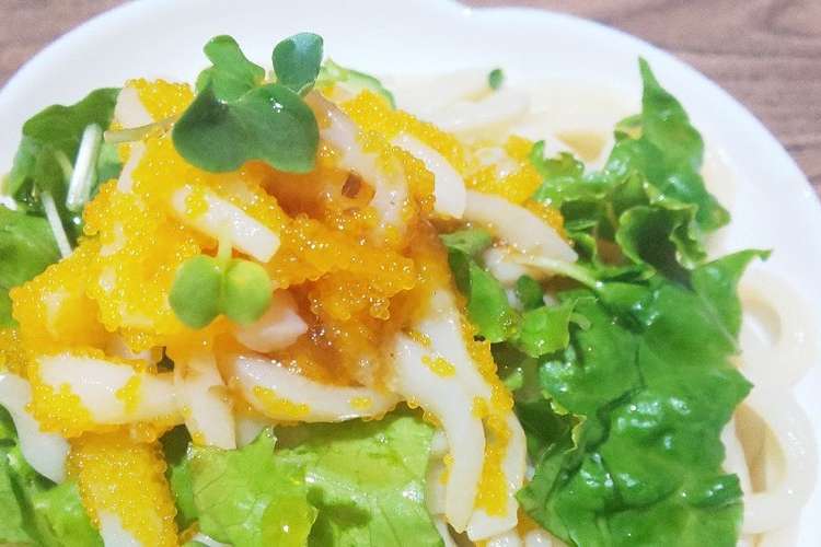 黄金いか 冷凍うどんのサラダうどん レシピ 作り方 By Meimamma クックパッド 簡単おいしいみんなのレシピが353万品