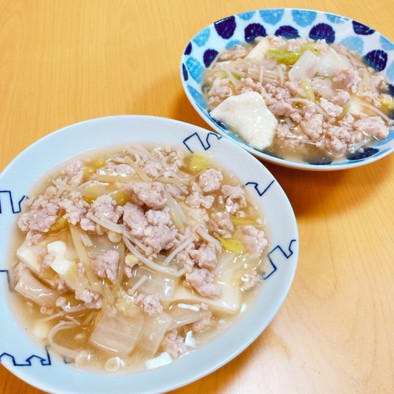 生姜と鳥ひき肉のとろとろ豆腐の写真