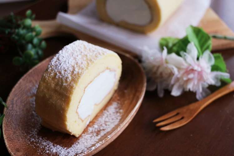 幸せの純生スフレロールケーキ レシピ 作り方 By Flan クックパッド 簡単おいしいみんなのレシピが350万品
