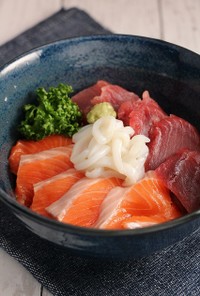 簡単！銀鮭海鮮丼