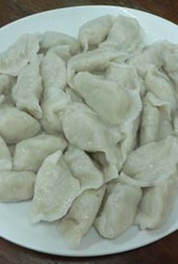 中国人奥さんに習った皮から作る水餃子。
