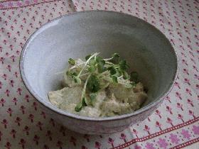 焼き茄子の胡麻マヨ和え