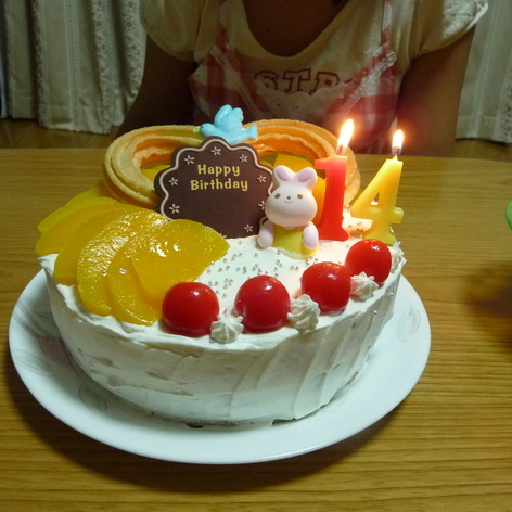 誕生日のケーキ♪