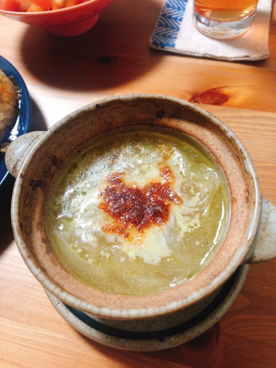 甘み凝縮☆焼きオニオンスープの画像