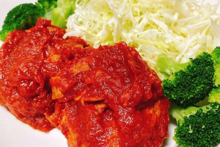 豚ひき肉で トマト煮込みハンバーグ レシピ 作り方 By なるぽょ クックパッド