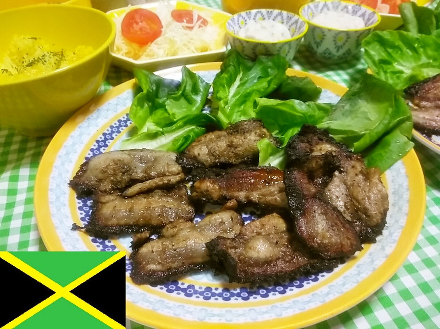 ジャマイカ料理ジャークポークの画像