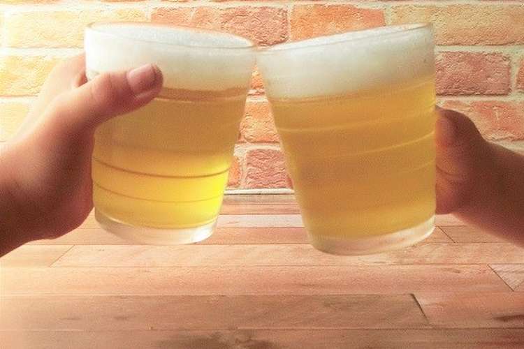 子供も一緒に楽しめる ビール風ゼリー レシピ 作り方 By 140 わんたるママ クックパッド
