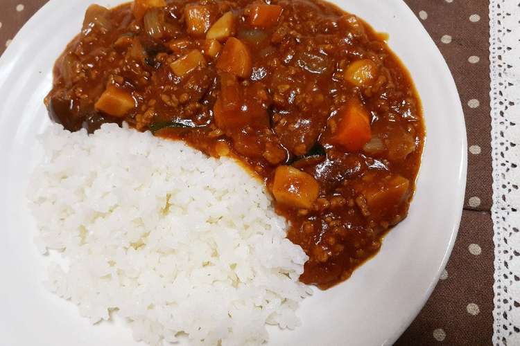 夏野菜たっぷりトマトキーマカレー レシピ 作り方 By もりもりかーちゃん クックパッド 簡単おいしいみんなのレシピが357万品