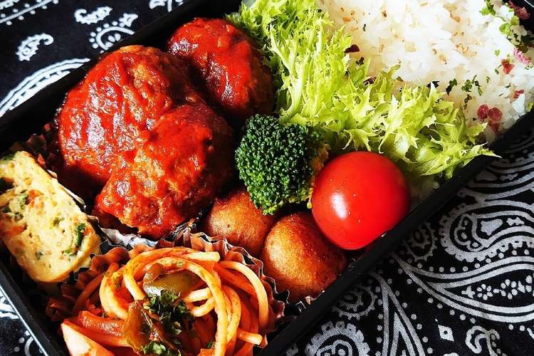 7 7 煮込みハンバーグ弁当 レシピ 作り方 By Ran6312 クックパッド 簡単おいしいみんなのレシピが354万品