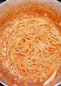 簡単付け合せスパゲティ