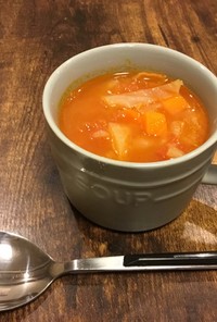 トマトと余った野菜で☆簡単ミネストローネ