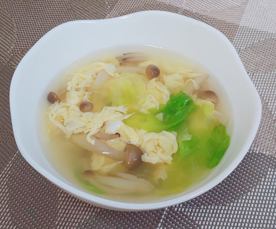 ☆たまごとレタスのスープ☆の画像