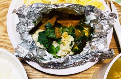 離乳食 後期〜鯛と野菜のホイル蒸しの写真