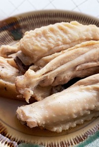 出汁パック使用♬鶏手羽中の和風アドボ
