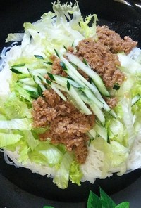 簡単ジャージャー麺風素麺