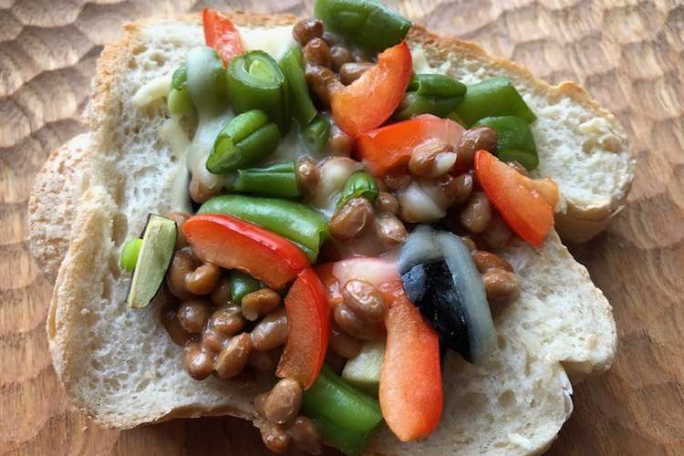 納豆と夏野菜のトースト レシピ 作り方 By まめこぞう クックパッド 簡単おいしいみんなのレシピが352万品