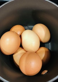 余熱調理　簡単温玉と半熟卵　2種類伝授♡