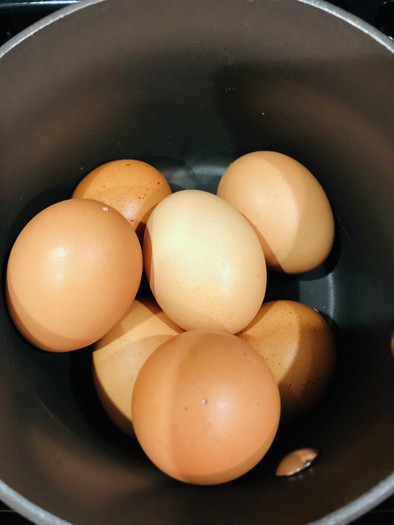 余熱調理　簡単温玉と半熟卵　2種類伝授♡の写真