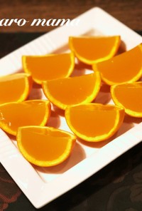 夏にぴったり♪簡単オレンジマンゴーゼリー