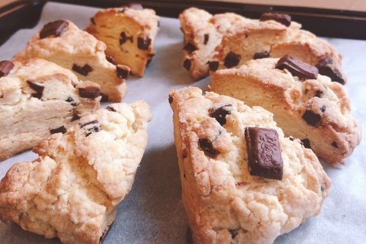 コツあり 簡単チョコスコーン スタバ風 レシピ 作り方 By 1ina クックパッド 簡単おいしいみんなのレシピが352万品