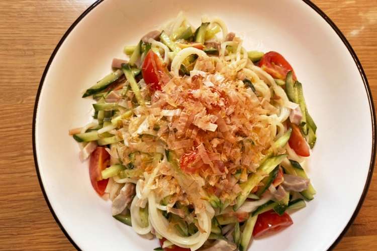 休日ランチに 簡単サラダうどん レシピ 作り方 By アレっ子ママ クックパッド 簡単おいしいみんなのレシピが377万品